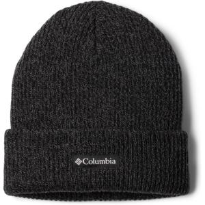 Columbia Unisex-Adult Whirlibird Cuffed Beanie(Black/Graphite Marled/Logo)
