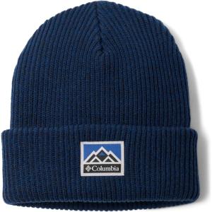 Columbia Unisex-Adult Whirlibird Cuffed Beanie(Collegiate Navy/Mtn Blue Marled/Mountains)