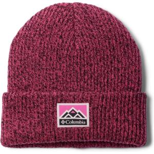 Columbia Unisex-Adult Whirlibird Cuffed Beanie(Pink Ice/Black Marled/Mountains)