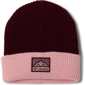 Columbia Unisex-Adult Whirlibird Cuffed Beanie(Rich Wine/Satin Pink/Mountains)