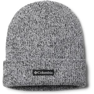 Columbia Unisex-Adult Whirlibird Cuffed Beanie(White/Black Marled/Logo)