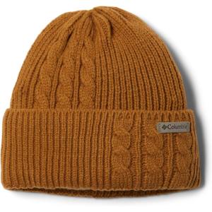 Columbia Womens Agate Pass Cable Knit Beanie(Camel Brown)