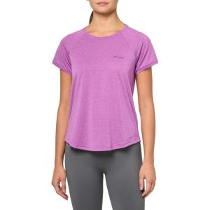 Columbia Womens Bogata Bay Short Sleeve Tee(Razzle)