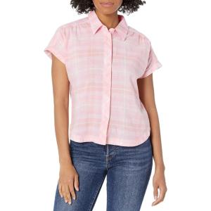 Columbia Women’s Camp Henry Iv Short Sleeve Shirt(Wild Rose/Multi Plaid)