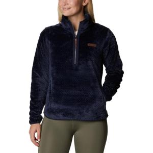 Columbia Womens Fire Side Sherpa 1/4 Zip(Blue)