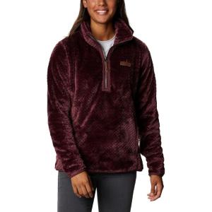 Columbia Womens Fire Side Sherpa 1/4 Zip(Malbec)