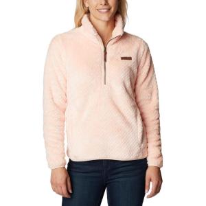 Columbia Womens Fire Side Sherpa 1/4 Zip(Peach Blossom)
