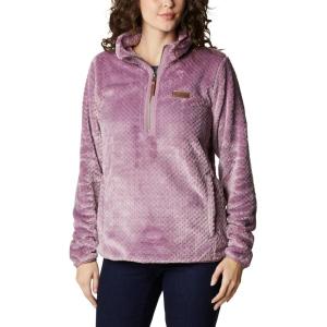 Columbia Womens Fire Side Sherpa 1/4 Zip(Winter Mauve)