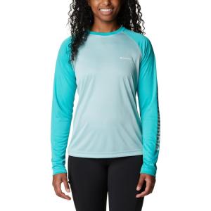 Columbia Womens Fork Stream Long Sleeve Shirt(Green)
