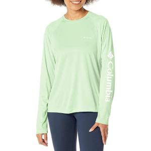 Columbia Womens Fork Stream Long Sleeve Shirt(Key West/White Logo)