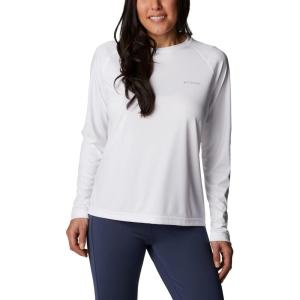 Columbia Womens Fork Stream Long Sleeve Shirt(White)