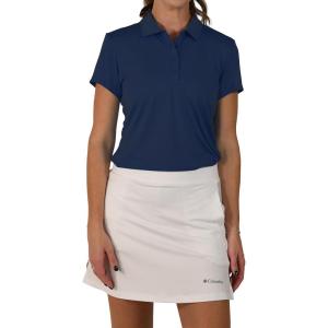 Columbia Women’s Golf Birdie Polo Omni Wick Performance Breathable Short Sleeve(Collegiate Navy)