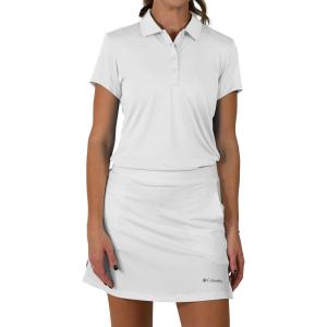 Columbia Women’s Golf Birdie Polo Omni Wick Performance Breathable Short Sleeve(White)