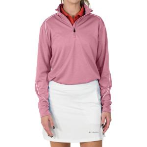 Columbia Women’s Golf Shotgun 2.0 Pullover OMNI WICK Breathable Long Sleeve(Cherry Blossom)