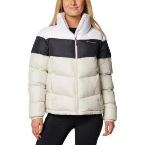 Columbia Womens Puffect II Colorblock Jacket(Dark Stone/Black/White)