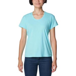 Columbia Womens Sun Trek™ Ss Tee(Aquamarine Heather)
