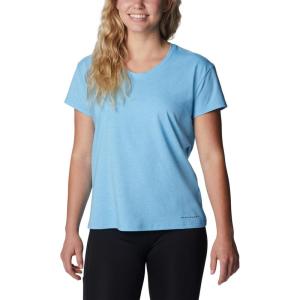 Columbia Womens Sun Trek™ Ss Tee(Vista Blue Heather)