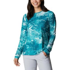 Columbia Women’s Super Tidal Tee Long Sleeve(Electric Turquoise Realtree Horizon)