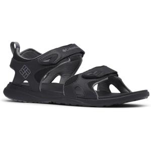 Columbia mens 2 Strap All Terrain Sport Sandal(Black/Titanium Grey Steel)