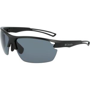 Columbia mens Barlow Basin Rectangular Sunglasses(Matte Black)