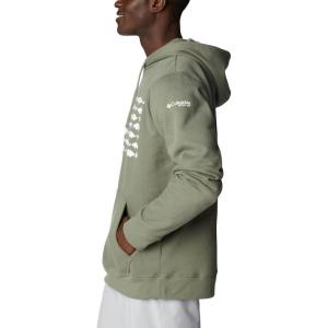 Columbia mens Pfg Fish Flag II Hoodie(Cypress/White Bass Lures)