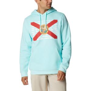 Columbia mens Pfg Fish Flag II Hoodie(Gulf Stream/Florida)