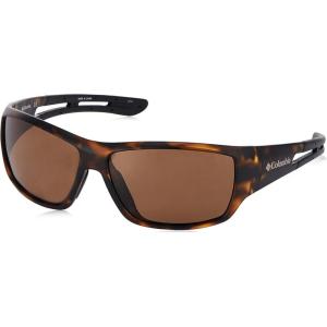 Columbia mens Utilizer Wrap Sunglasses(Matte Tort W/ Black Rubber Polarized)