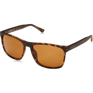Columbia unisex-adult Boulder Ridge Rectangular Sunglasses(Matte Tortoise/Brown Polarized)