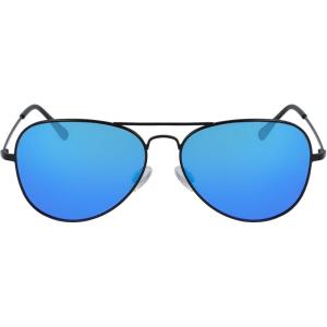 Columbia unisex-adult Norwester Aviator Sunglasses(Satin Black/Blue Polarized)