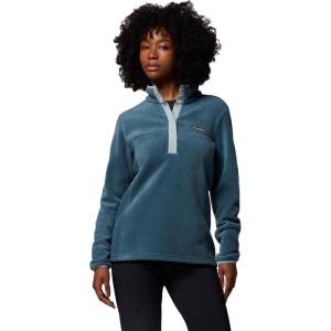 Columbia womens Benton Springs 1/2 Snap Pullover(Everblue/Crushed Blue)