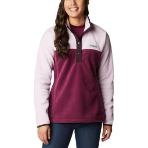 Columbia womens Benton Springs 1/2 Snap Pullover(Marionberry/Aura)