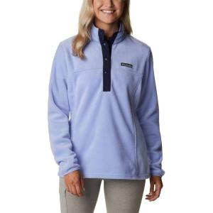 Columbia womens Benton Springs 1/2 Snap Pullover(Serenity/Dark Nocturnal)