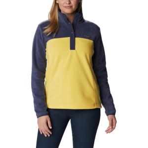 Columbia womens Benton Springs 1/2 Snap Pullover(Sun Glow/Nocturnal)