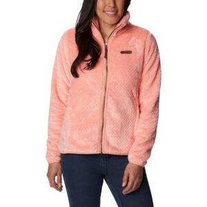 Columbia womens Fire Side Ii Sherpa Full Zip(Coral Reef)