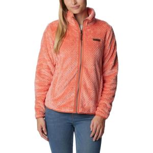 Columbia womens Fire Side Ii Sherpa Full Zip(Faded Peach)