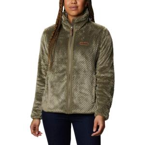 Columbia womens Fire Side Ii Sherpa Full Zip(Stone Green)