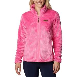 Columbia womens Fire Side Ii Sherpa Full Zip(Wild Geranium)