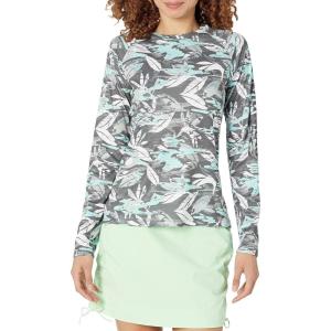 Columbia womens Super Tidal Tee Long Sleeve(City Grey Shorebreak)