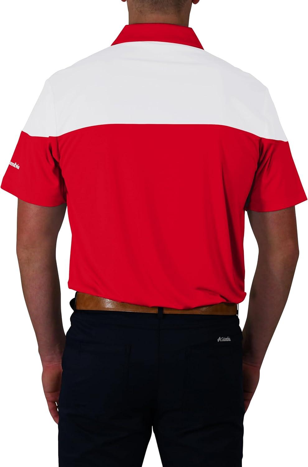 imageColumbia Golf Mens OmniWick Best Ball PoloIntense Red