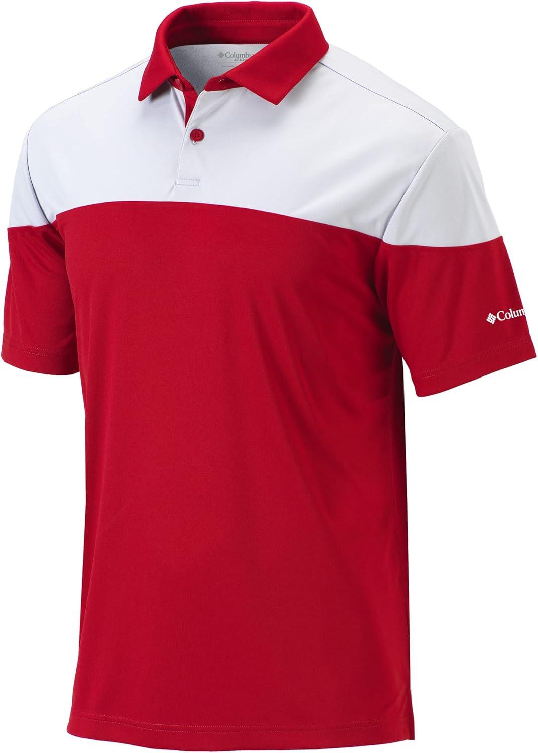 imageColumbia Golf Mens OmniWick Best Ball PoloIntense Red