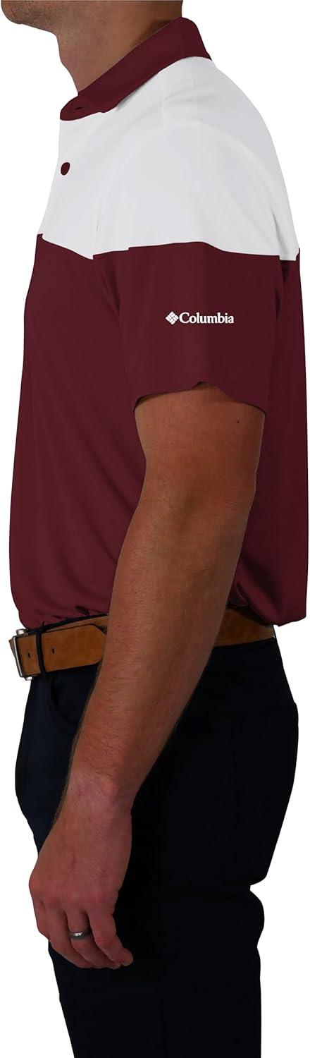 imageColumbia Golf Mens OmniWick Best Ball PoloMaroon
