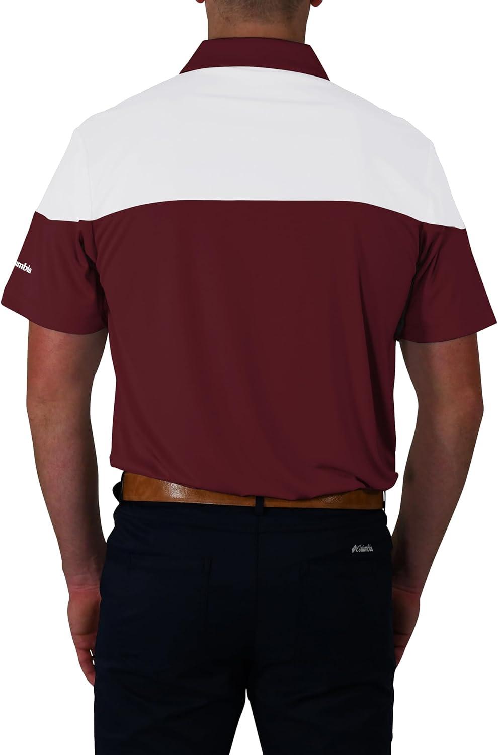 imageColumbia Golf Mens OmniWick Best Ball PoloMaroon