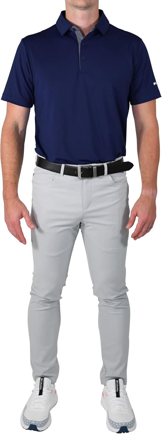 imageColumbia Golf Mens OmniWick Even Lie PoloCollegiate Navy