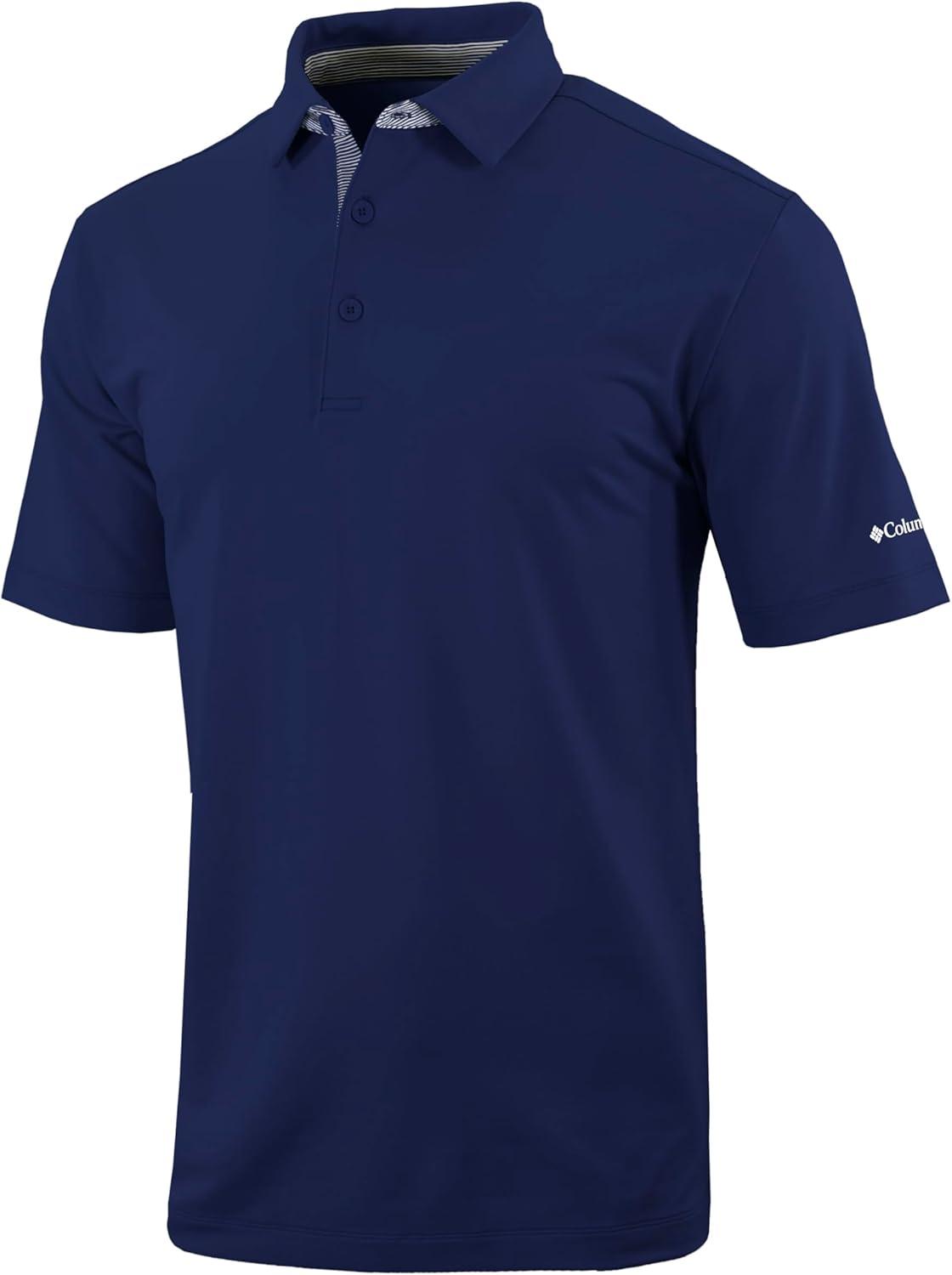 imageColumbia Golf Mens OmniWick Even Lie PoloCollegiate Navy