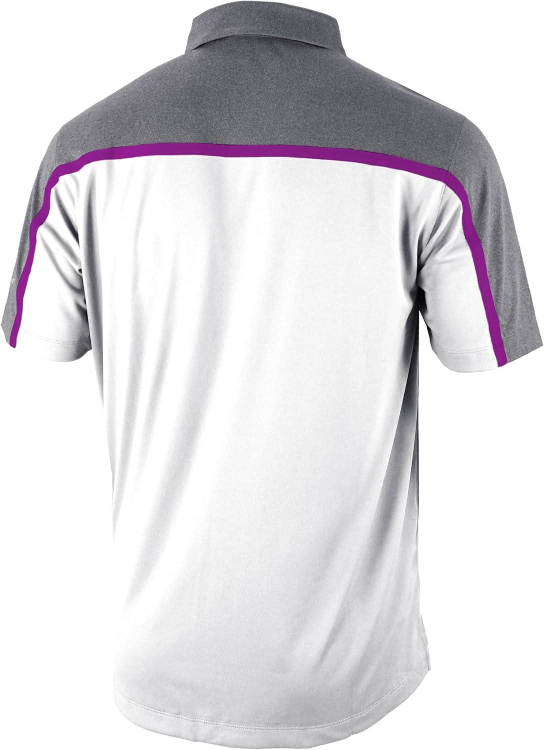 imageColumbia Golf Mens OmniWick Gallery PoloWhiteBright Plum