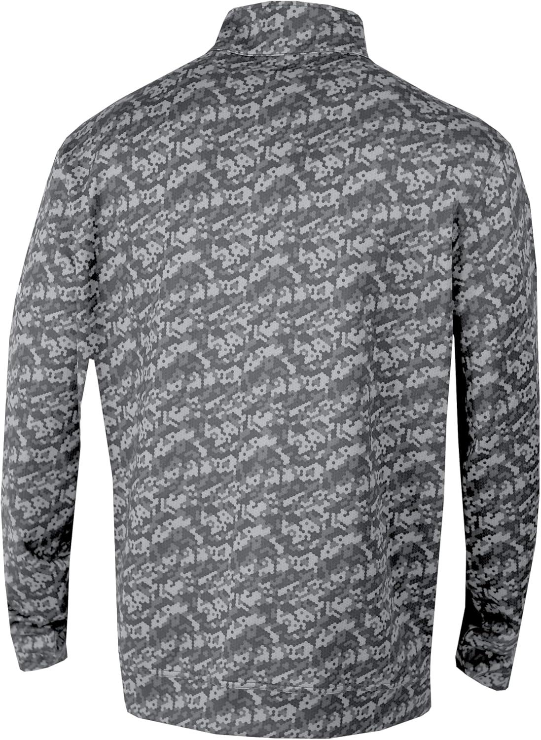 imageColumbia Golf Mens OmniWick Printed Wickhams Hills PulloverHoneycomb Cool Grey