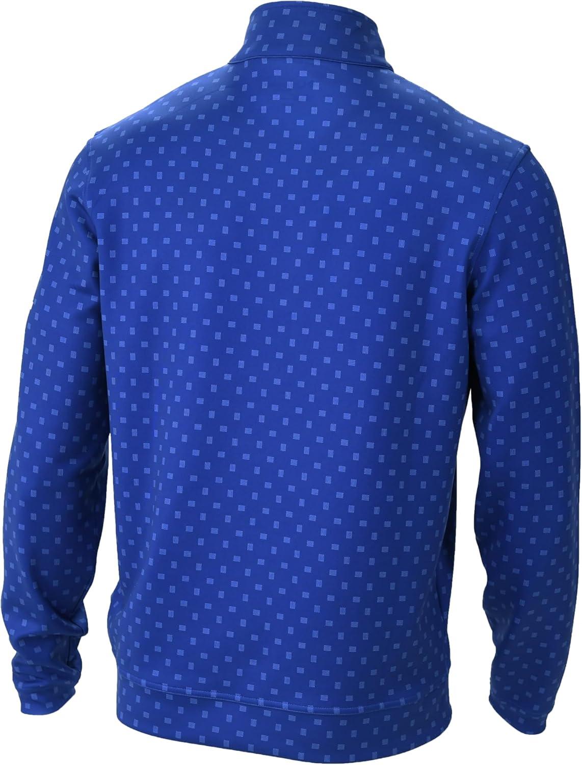 imageColumbia Golf Mens OmniWick Printed Wickhams Hills PulloverPrinted Azul