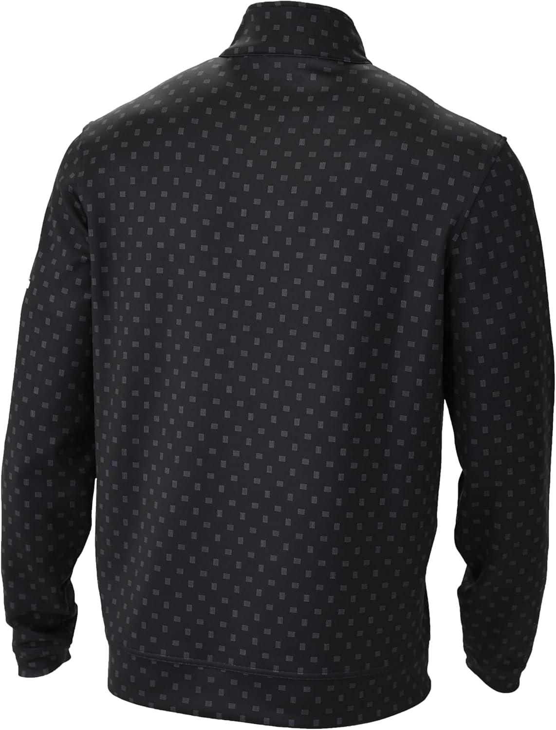 imageColumbia Golf Mens OmniWick Printed Wickhams Hills PulloverPrinted Black