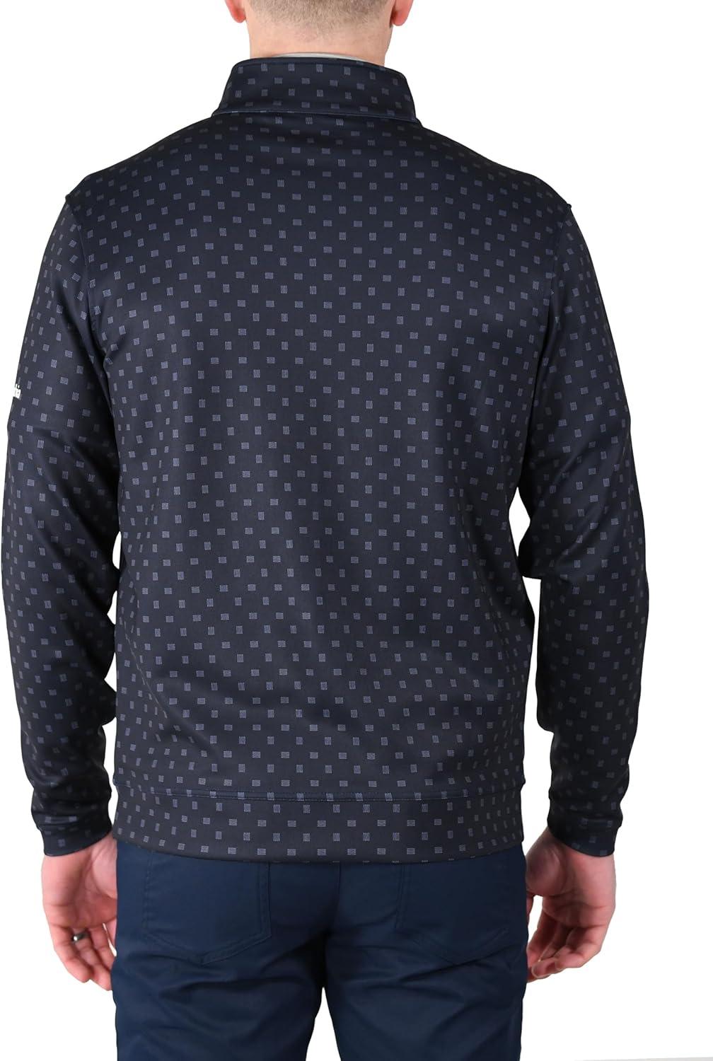 imageColumbia Golf Mens OmniWick Printed Wickhams Hills PulloverPrinted Collegiate Navy