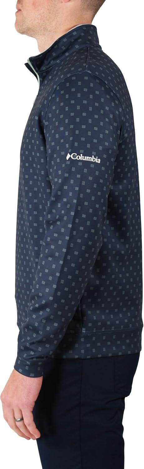 imageColumbia Golf Mens OmniWick Printed Wickhams Hills PulloverPrinted Dark Mountain